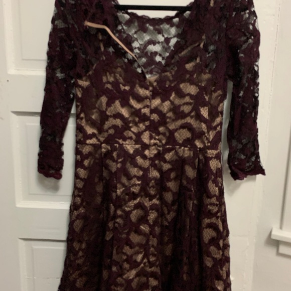 mauve and gold dress - Picture 2 of 4